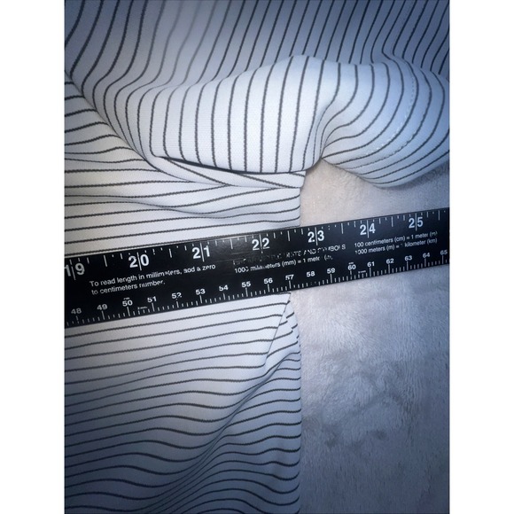 Adidas Golf Polo Shirt Mens size Medium Gray Black Striped Short Sleeve Classic - Picture 4 of 7